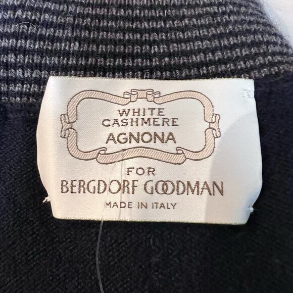 Agnona for Bergdorf Goodman Black Cashmere Turtleneck Sleeveless Sweater - Picture 4 of 6